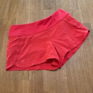 Athleta XXS Coral Pulse Athletic Lined Shorts